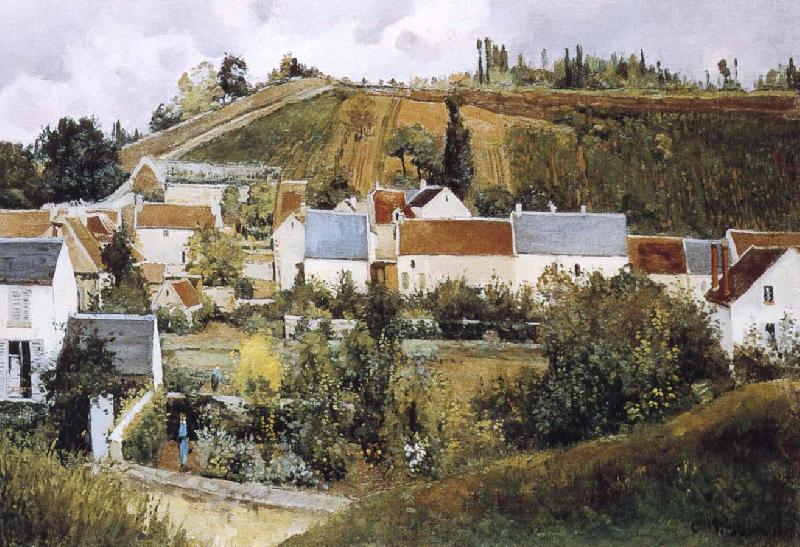 Camille Pissarro Pang plans Schwarz, tiare slopes oil painting picture